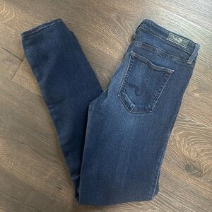 AG The Prima Mid-Rise Cigarette Leg Jeans EUC pants Dark Wash